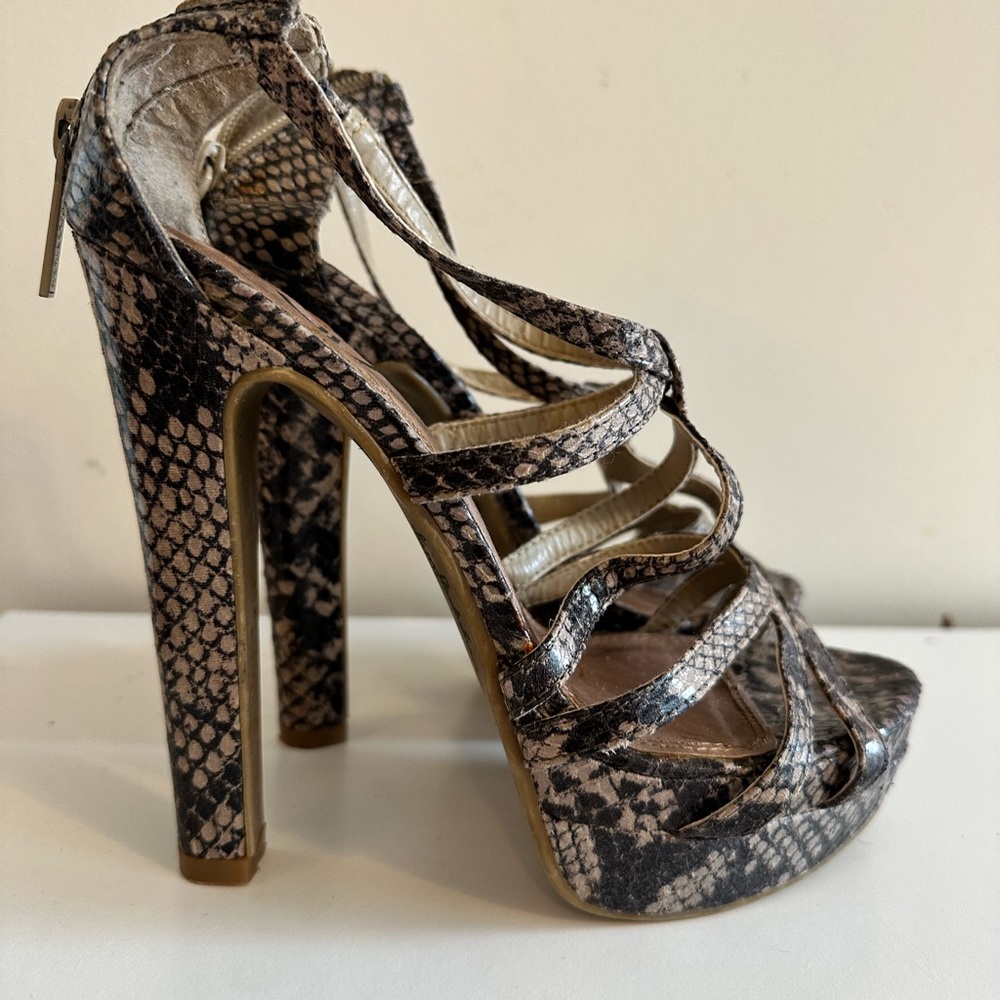 Snake Skin Kardashian Kollection heels